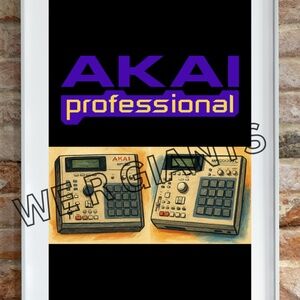 Akai MPC  Poster 11X17 MPC Akai Professional Poster Great Music Studio Art